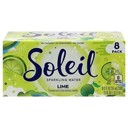 Soleil Sparkling Water Lime - 8-12 Fl. Oz.