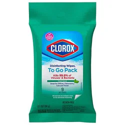 Clorox Disinfecting Wipes Fresh Scent To Go Pack Wrapper - 9 Count