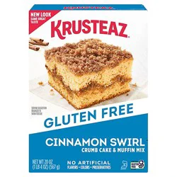 Krusteaz Gluten Free Cinnamon Swirl Crumb Cake & Muffin Mix - 20 Oz
