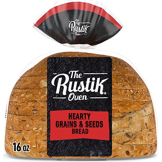 slide 1 of 1, The Rustik Oven Hearty Grains & Seeds Artisan Bread - 16 Oz, 16 oz
