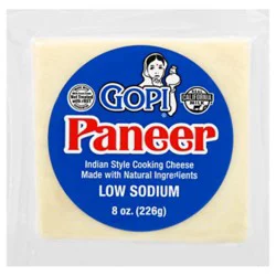 Gopi Cheese Paneer Low Sodium Vacuum Packed - 8 Oz