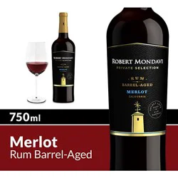 Robert Mondavi Private Selection Rum Barrel Aged Merlot Red Wine - 750 Ml