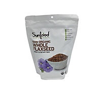 slide 1 of 1, Sunfood Superfoods Flax Seeds Org, 1 lb