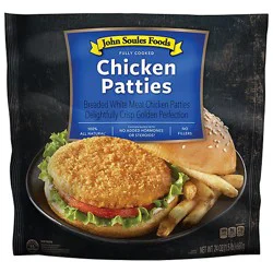 John Soules Fully Cooked Chicken Patties - 1.5 Lb