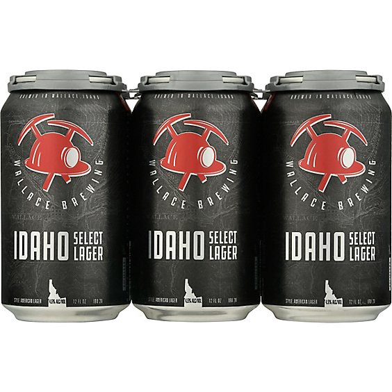 slide 1 of 1, Wallace Idaho Select Lager In Cans - 6-12 Fl. Oz., 6 ct; 12 fl oz