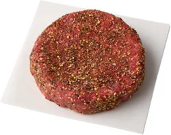 Meat Counter Ground Beef Hamburger Patties 93% Lean 7% Fat With Bourbon & Black Pepper - Each
