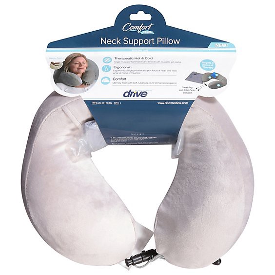 slide 1 of 1, Drive Comfort Touch Neck Pillow - Each, 1 ct