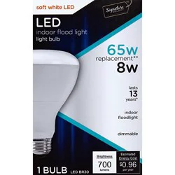 Signature Select Light Bulb Led Soft White 8w Br30 - Each