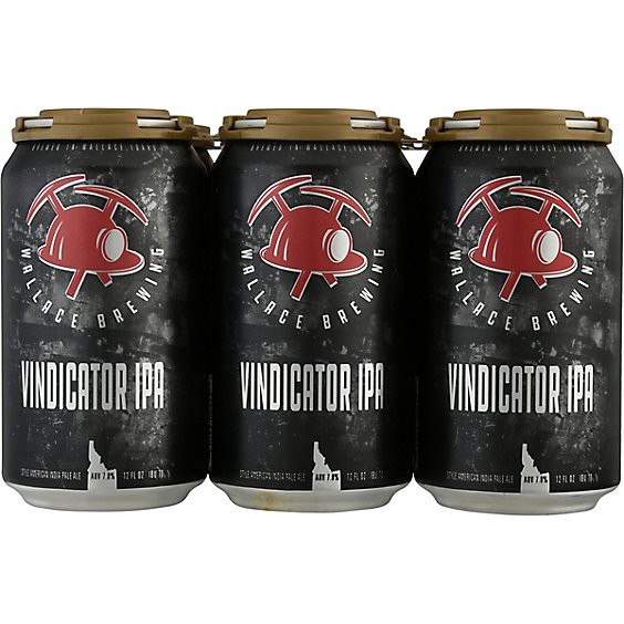 slide 1 of 1, Wallace Vindicator Ipa In Cans - 6-12 Fl. Oz., 6 ct; 12 fl oz
