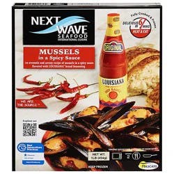 Next Wave Seafood Shell Mussels In Spicy Sauce - 16 Oz