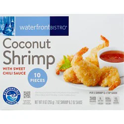 Waterfront Bistro Shrimp Coconut With Sweet Chili Sauce 10 Count - 9 Oz