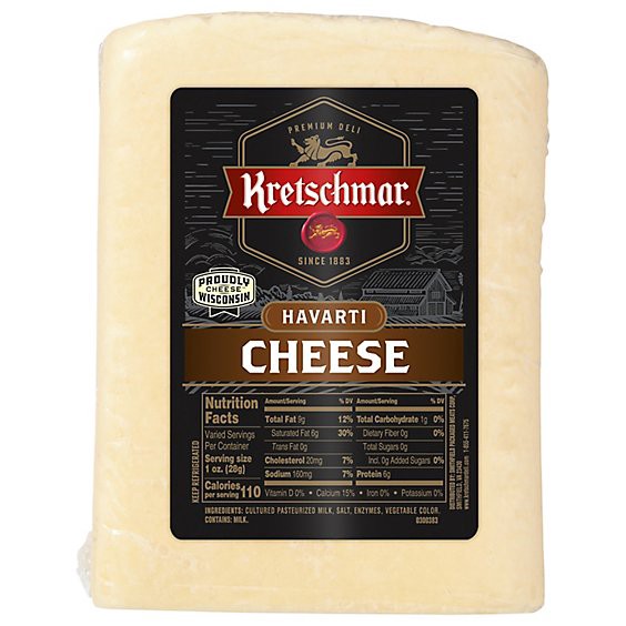 slide 1 of 1, Kretschmar Cheese Havarti, per lb