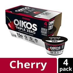 Oikos Triple Zero Cherry Greek Yogurt Multipack - 4-5.3 Oz