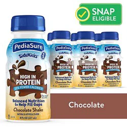 Pediasure Sidekicks High Protein Nutrition Shake Ready To Drink Chocolate - 6-8 Fl. Oz.