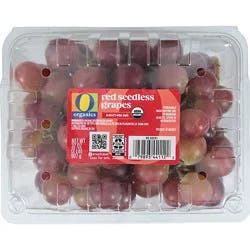 O Organics Red Seedless Grapes - 2 Lb