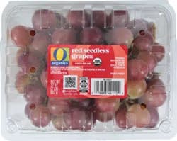O Organics Red Seedless Grapes - 2 Lb
