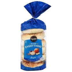 Signature Select Bagels Everything - 18 Oz