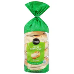 Signature Select Bagels Onion - 18 Oz