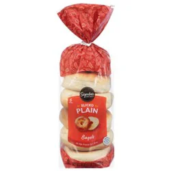Signature Select Bagels Plain - 18 Oz