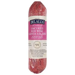 Delallo Wine Salami - 9 Oz