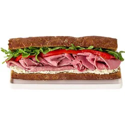 Roast Beef With Boursin & Roasted Pepper Sandwich - Each