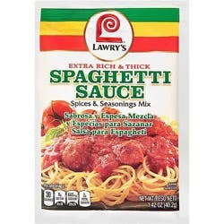 Lawry's Extra Rich & Thick Spaghetti Mix - 1.42 Oz