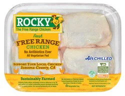 Rocky Air Chill Non Gmo Bone In Chicken Thighs - 1.50 Lb
