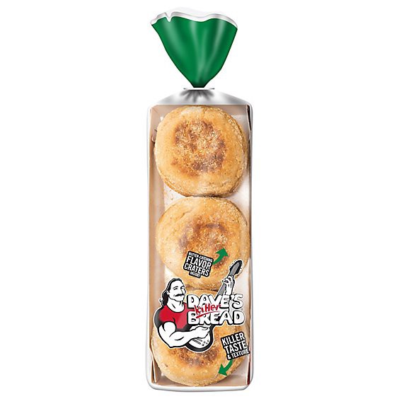 slide 1 of 1, Dave's Killer Bread Organic Rockin Grain English Muffins - 13.2 Oz, 13.2 oz
