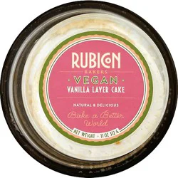 Rubicon Bakers Vegan Vanilla Cake 4inch - Each