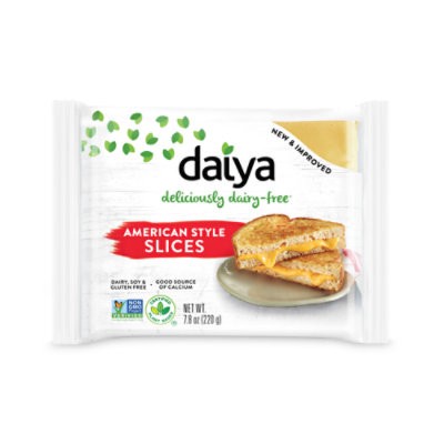slide 1 of 1, Daiya Dairy Free American Style Vegan Cheese Slices - 7.8 Oz, 7.8 oz