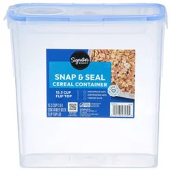 Signature Select Container Cereal Flip Top Airtight Microwave Safe 15.3 Cup - Each