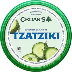 Cedars Tzatziki Cucumber Garlic Dill Tub - 12 Oz