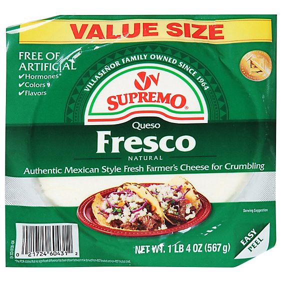 slide 1 of 13, V & V Supremo Queso Fresco - 20 Oz, 20 oz