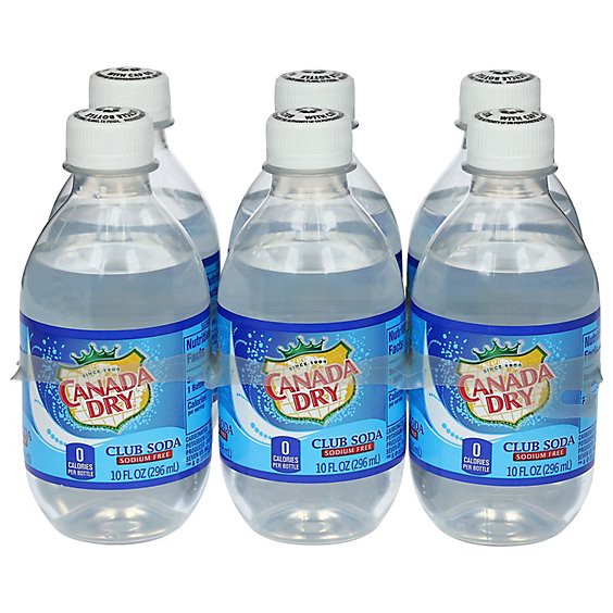 slide 1 of 13, Canada Dry Club Soda - 6-10 Fl. Oz., 6 ct; 10 fl oz