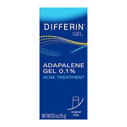 Differin Gel Adapalene Acne Treatment 0.1% Face Gel Tub - .52 Oz