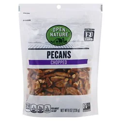 Open Nature Pecans Chopped Bag - 8 Oz