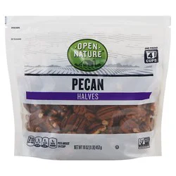 Open Nature Pecan Halves - 16 Oz