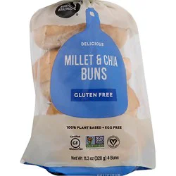 Little Northern Bakehouse Bread Gluten Free Buns Millet & Chia Bag - 11.28 Oz