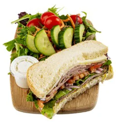 Haggen Half Ham Sandwich W/ Salad - Each