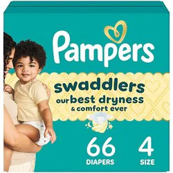 Pampers Swaddlers Diapers Active Baby Size 4 - 66 Count