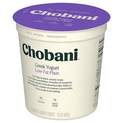 Chobani Low-Fat Plain Greek Yogurt - 32 Oz
