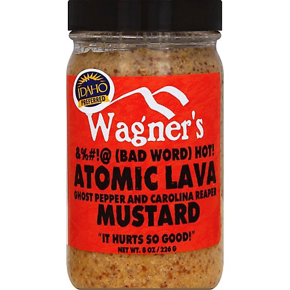 slide 1 of 1, Wagners Atomic Lava Mustard - 6 Oz, 8 oz