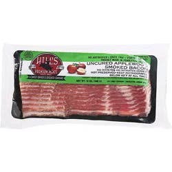 Hill's Uncured Applewood Smoked Bacon - Antibiotic Free - 12 Oz