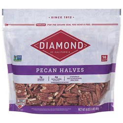 Diamond Of California Pecans Halves - 16 Oz