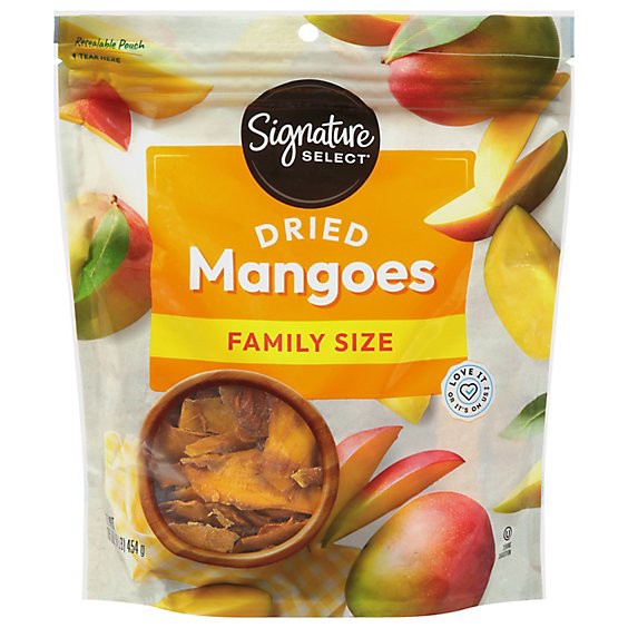 slide 1 of 3, Signature Select/farms Mangoes Dried Family Pack - 16 Oz, 16 oz