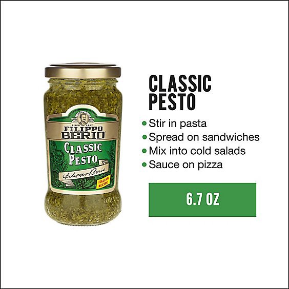 slide 1 of 11, Filippo Berio Pesto Italian Recipe Classic - 6.7 Oz, 6.7 oz