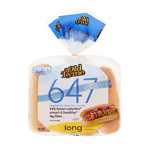 slide 1 of 1, Schmidt Old Tyme 647 Long Rolls Low Calorie Bread - 6 Count, 14 oz