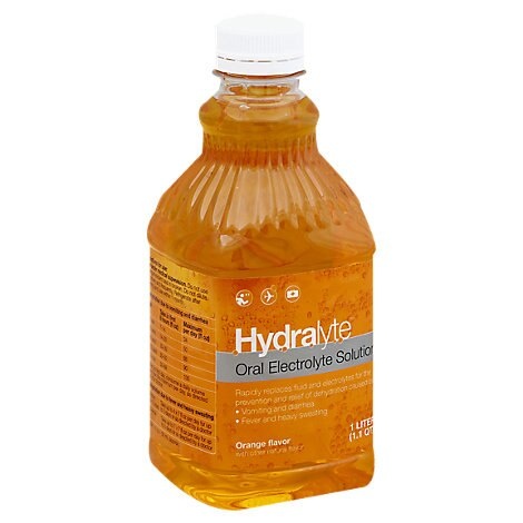 slide 1 of 1, Hydralyte Oral Electrolyte Orange, 33.81 fl oz