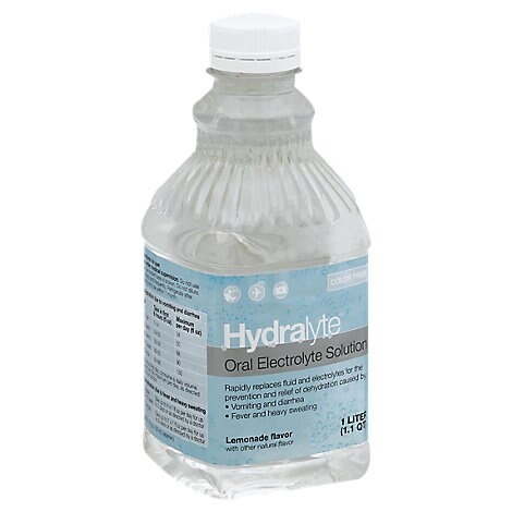 slide 1 of 1, Hydralyte Oral Electrolyte Lemonade, 33.81 fl oz