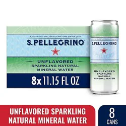 S. Pellegrino Sparkling Natural Mineral Water - 8-11.15 Fl. Oz.